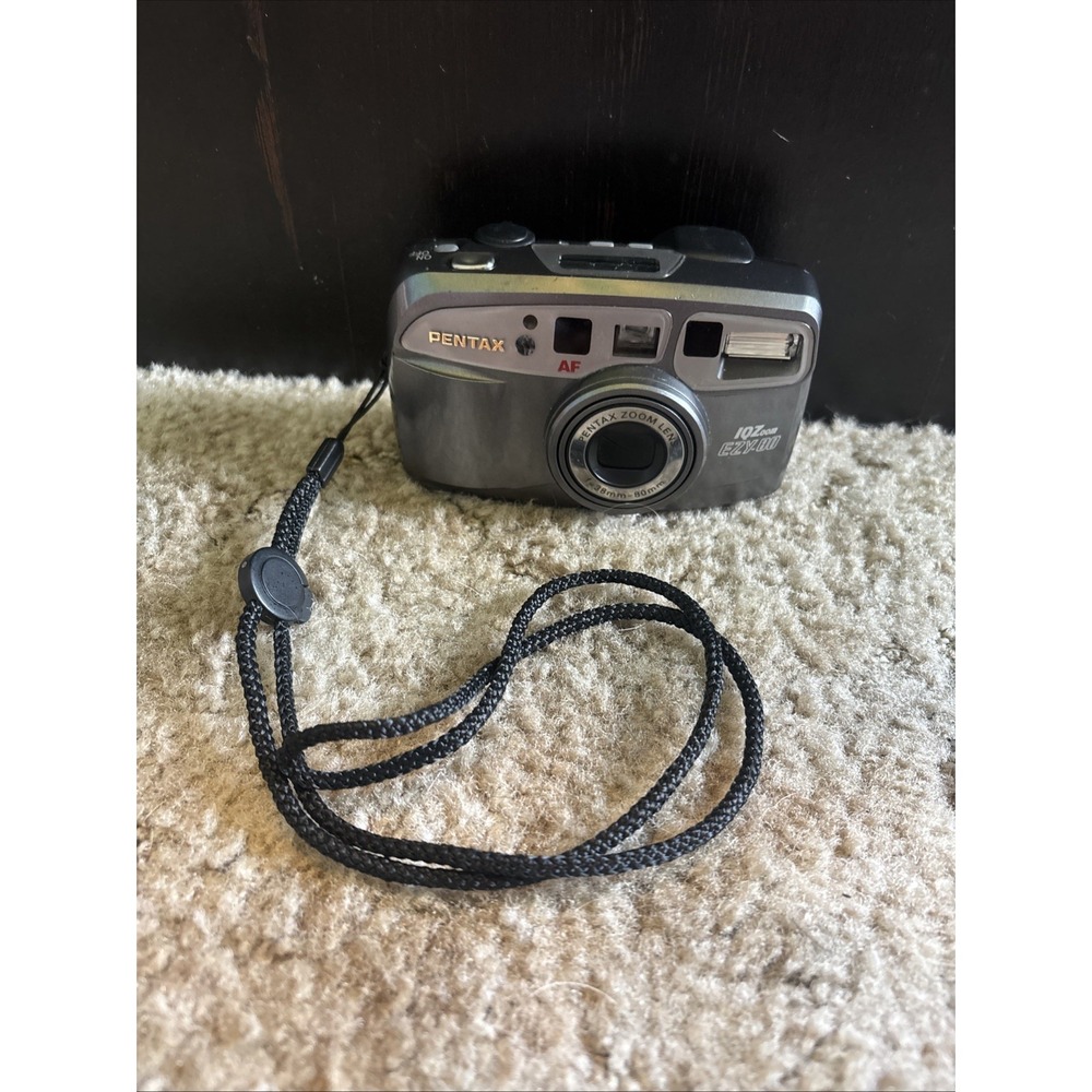 Pentax IQZoom EZY-80 35mm Point & Shoot Film Camera - Tested Working
